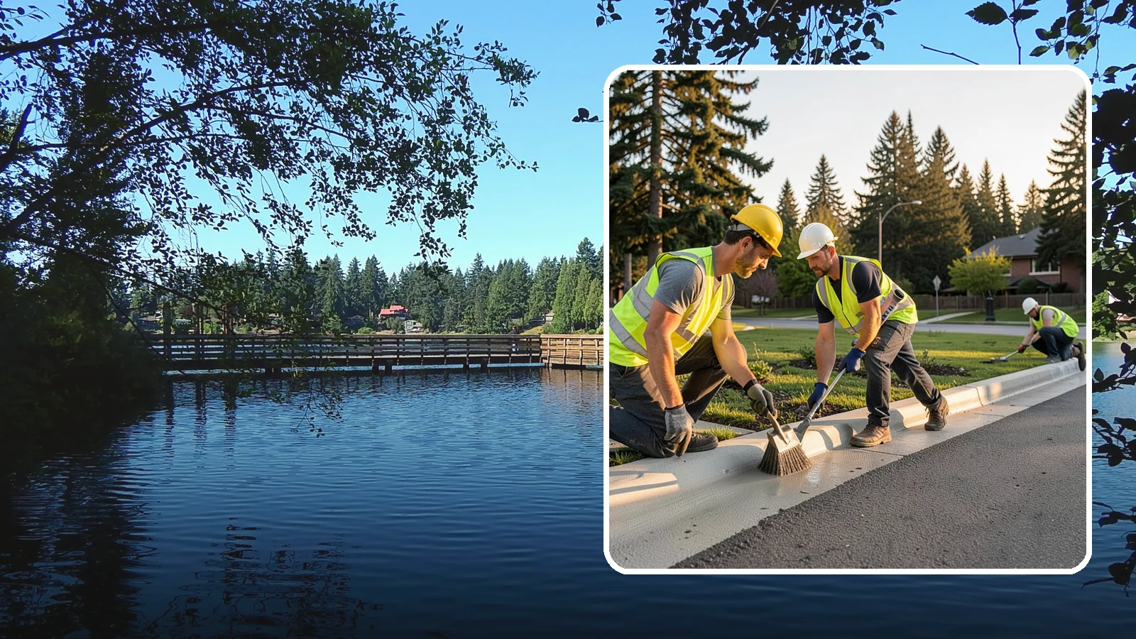 Curb Painting in Federal Way, King County, WA - Fresh curb painting communicates parking and fire-lane restrictions clearly to the public.