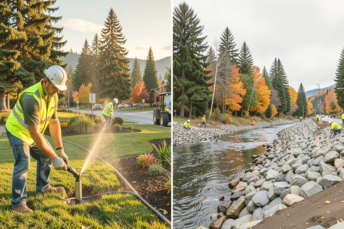 Curb Painting in Fife, Pierce County, WA - Identify curb segments and required colors