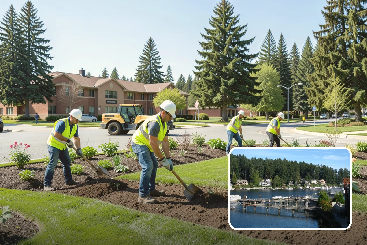Curb Painting in Gig Harbor, Pierce County, WA - Clear communication of parking restrictions