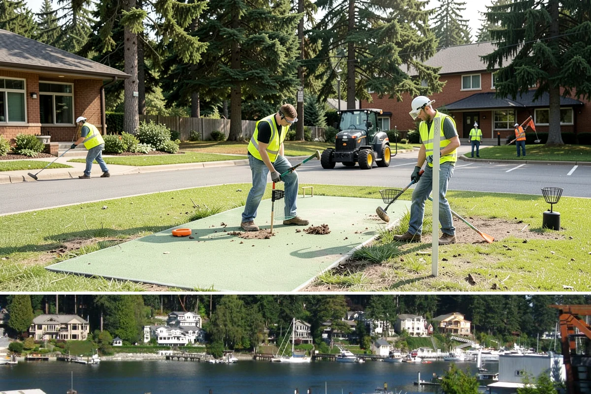 Curb Painting in Gig Harbor, Pierce County, WA - Dry-weather months yield the cleanest adhesion, making late spring through early fall the preferred window.