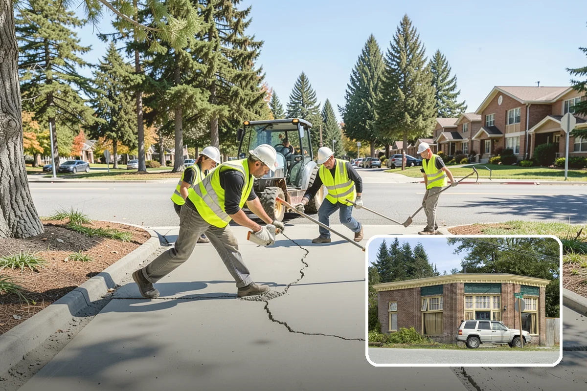 Curb Painting in Hamilton, Skagit County, WA - Clear communication of parking restrictions