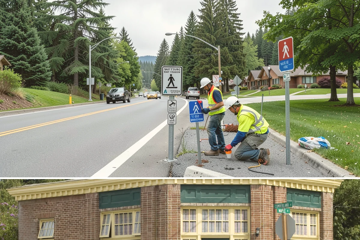 Curb Painting in Hamilton, Skagit County, WA - Dry-weather months yield the cleanest adhesion, making late spring through early fall the preferred window.
