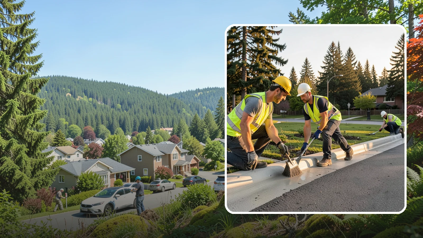 Curb Painting in Index, Snohomish County, WA - Fresh curb painting communicates parking and fire-lane restrictions clearly to the public.