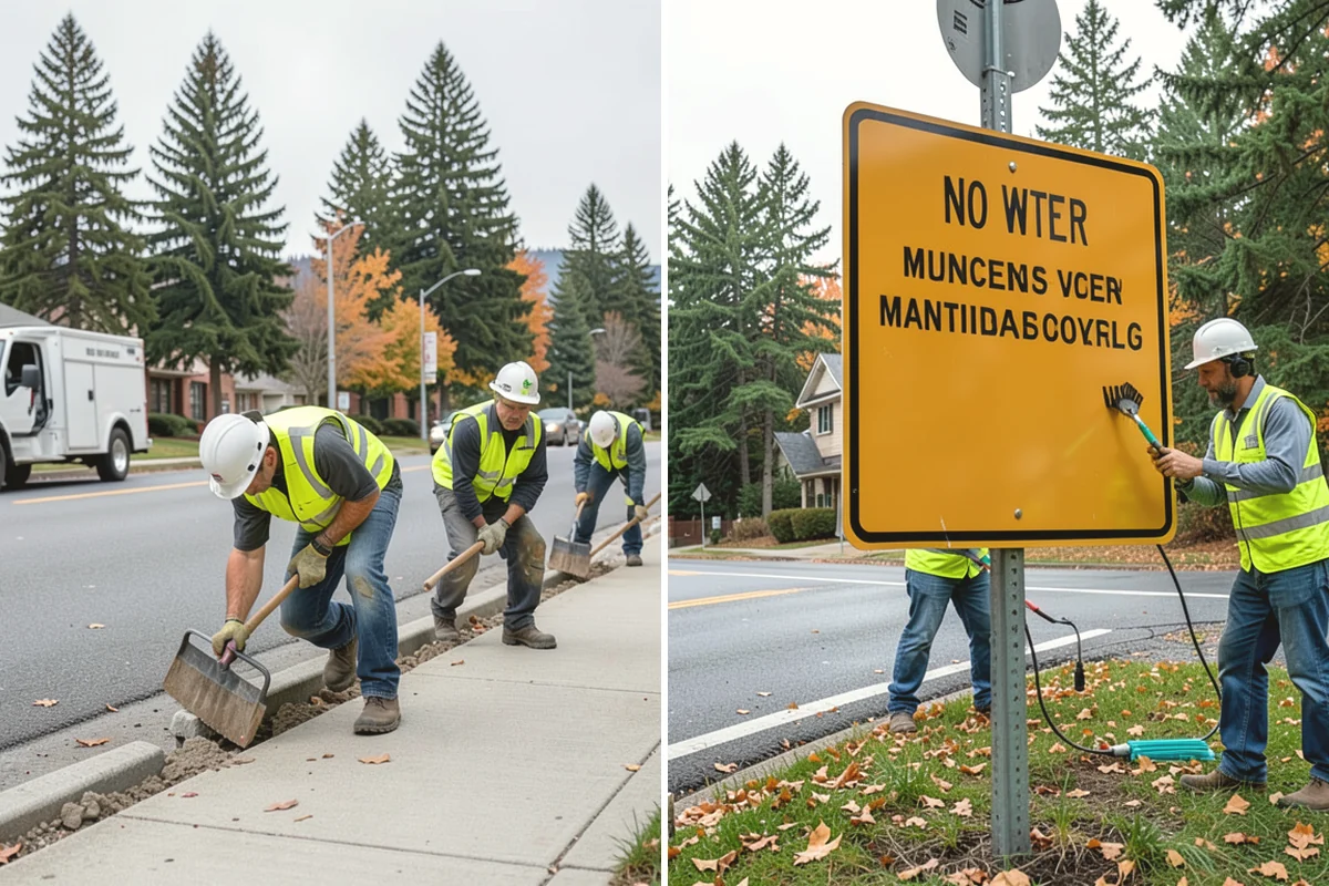Curb Painting in Issaquah, King County, WA - Identify curb segments and required colors