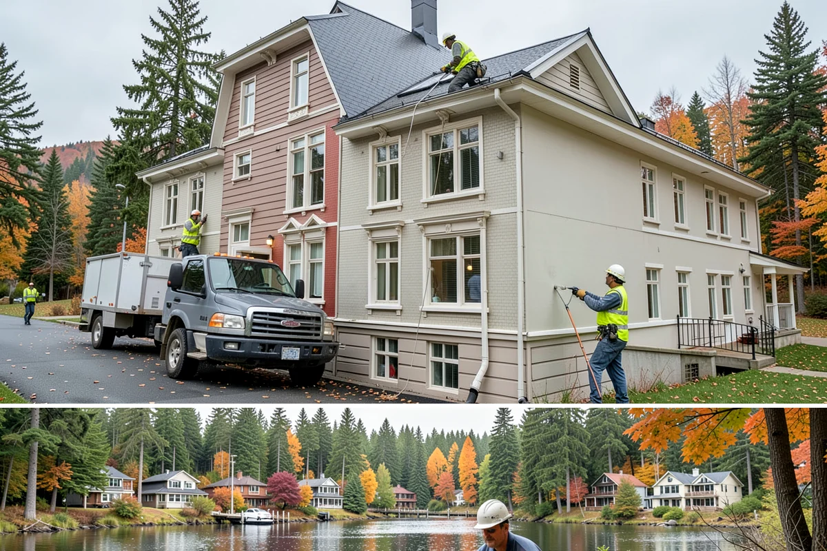 Curb Painting in La Conner, Skagit County, WA - Dry-weather months yield the cleanest adhesion, making late spring through early fall the preferred window.