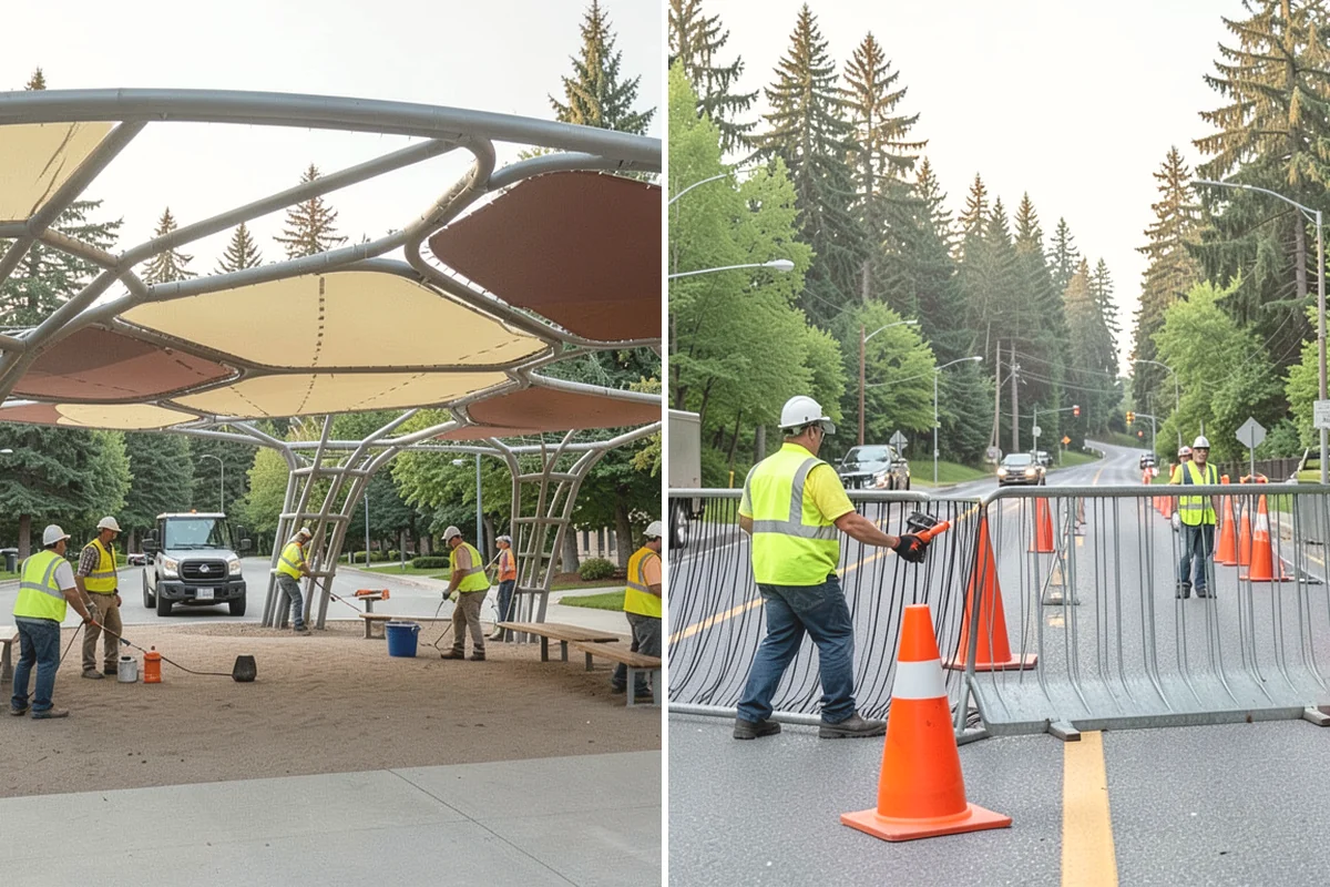Curb Painting in Mill Creek, Snohomish County, WA - Identify curb segments and required colors