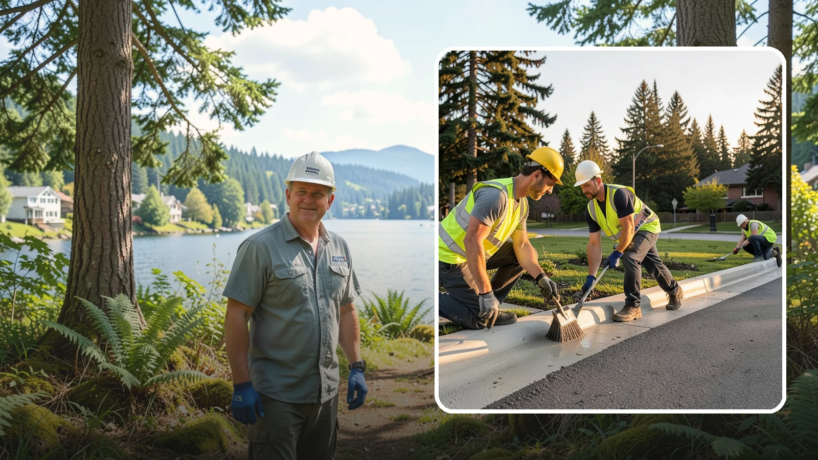Curb Painting in Milton, King County, WA - Fresh curb painting communicates parking and fire-lane restrictions clearly to the public.