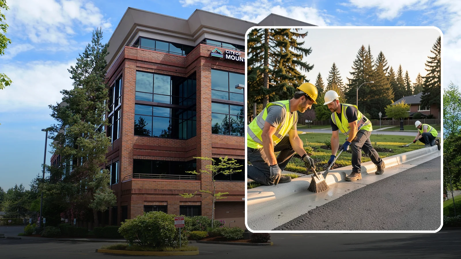 Curb Painting in Mountlake Terrace, Snohomish County, WA - Fresh curb painting communicates parking and fire-lane restrictions clearly to the public.
