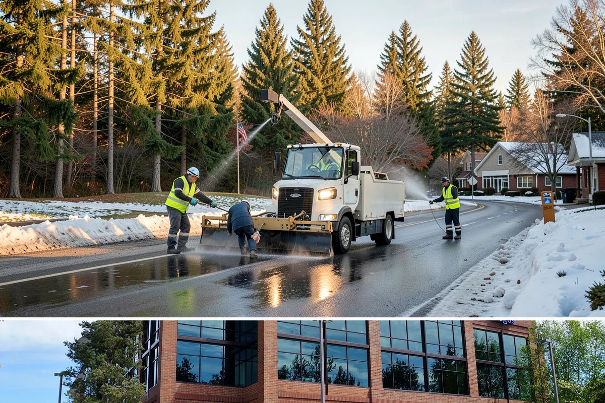 Curb Painting in Mountlake Terrace, Snohomish County, WA - Dry-weather months yield the cleanest adhesion, making late spring through early fall the preferred window.