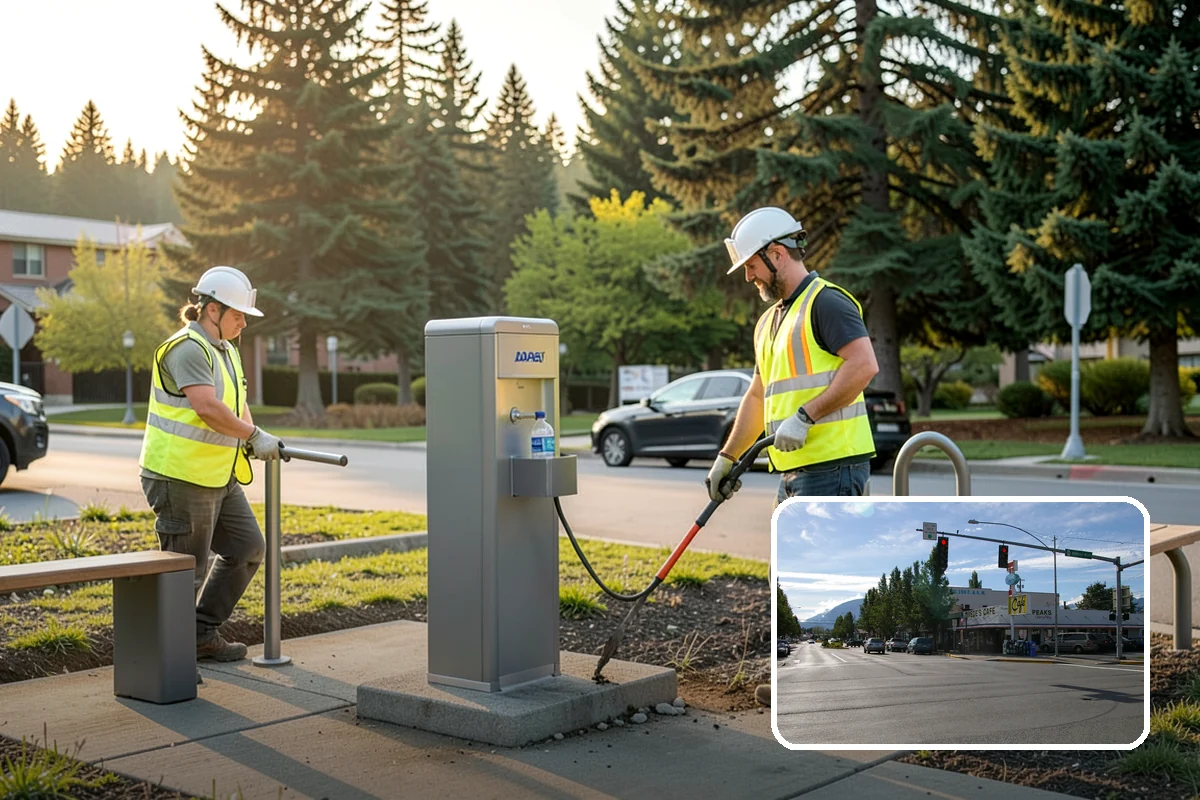 Curb Painting in North Bend, King County, WA - Clear communication of parking restrictions