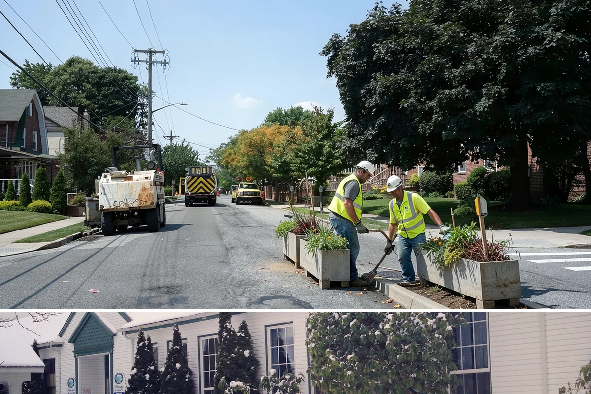 Curb Painting in Pacific, King County, WA - Dry-weather months yield the cleanest adhesion, making late spring through early fall the preferred window.
