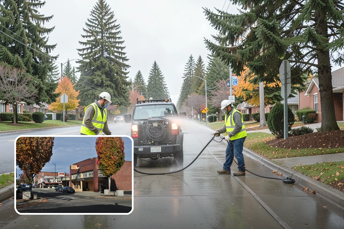 Curb Painting in Puyallup, Pierce County, WA - Clear communication of parking restrictions