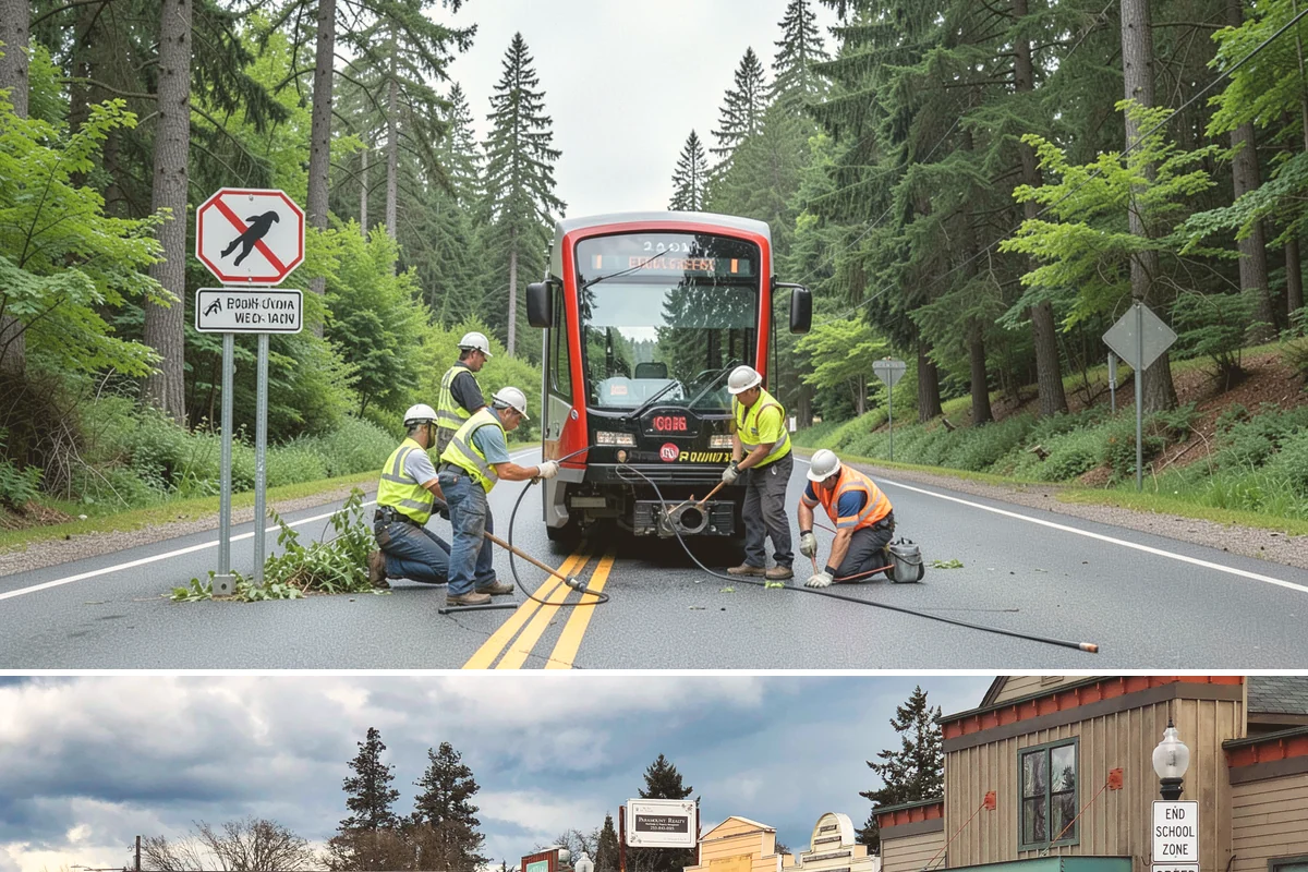Curb Painting in Roy, Pierce County, WA - Dry-weather months yield the cleanest adhesion, making late spring through early fall the preferred window.