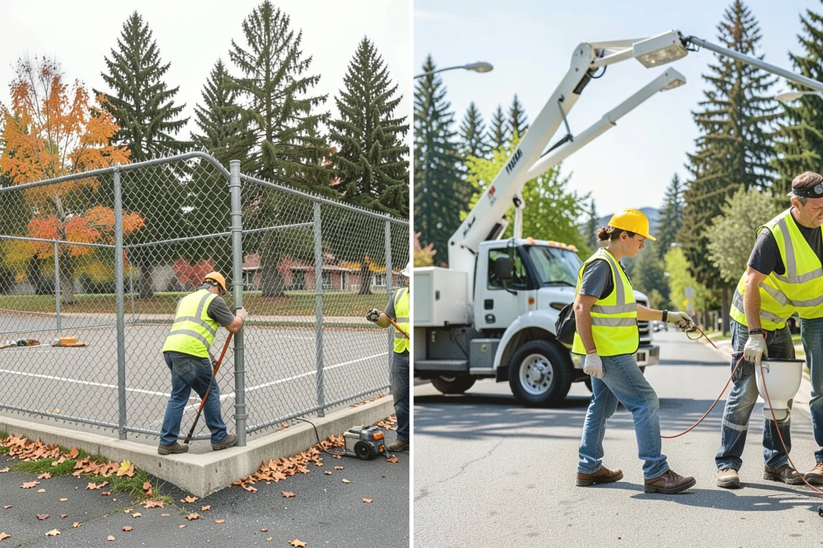 Curb Painting in Ruston, Pierce County, WA - Identify curb segments and required colors