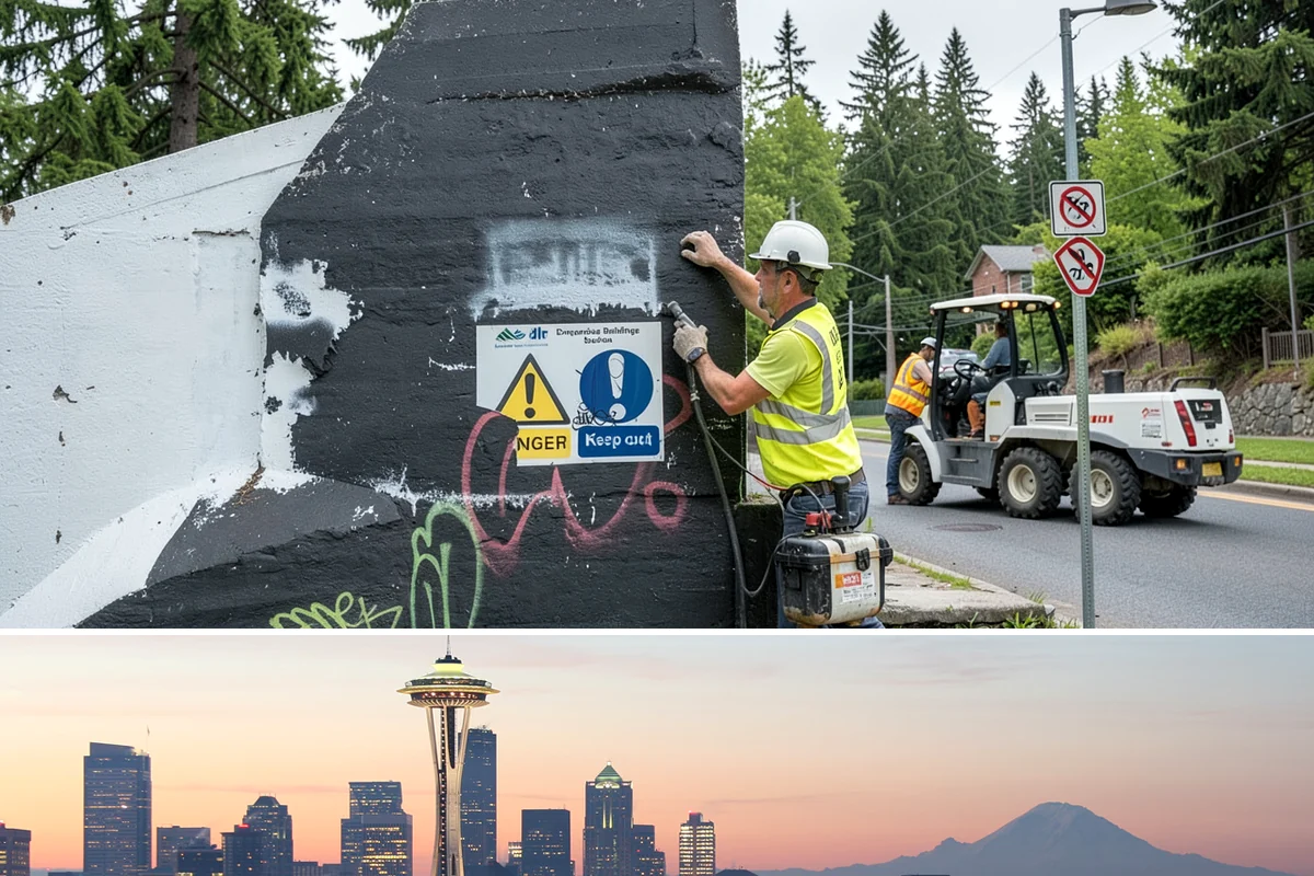 Curb Painting in Seattle, King County, WA - Dry-weather months yield the cleanest adhesion, making late spring through early fall the preferred window.