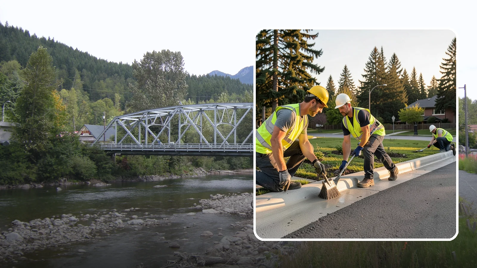 Curb Painting in Skykomish, King County, WA - Fresh curb painting communicates parking and fire-lane restrictions clearly to the public.