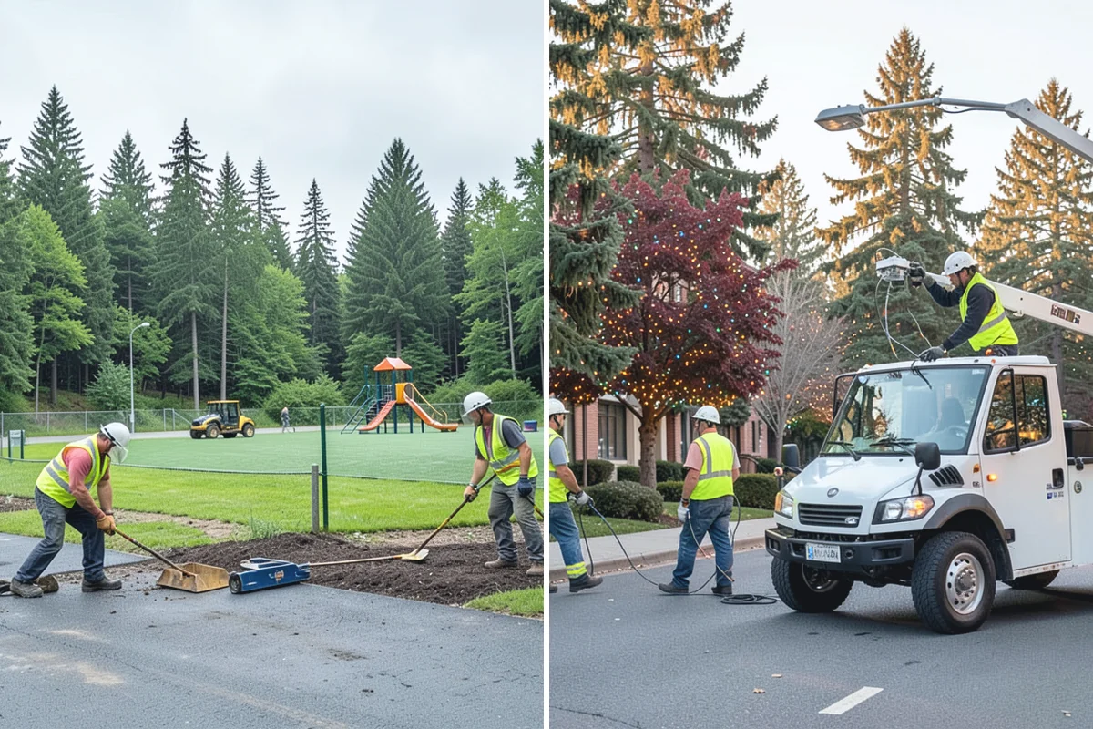Curb Painting in Skykomish, King County, WA - Identify curb segments and required colors