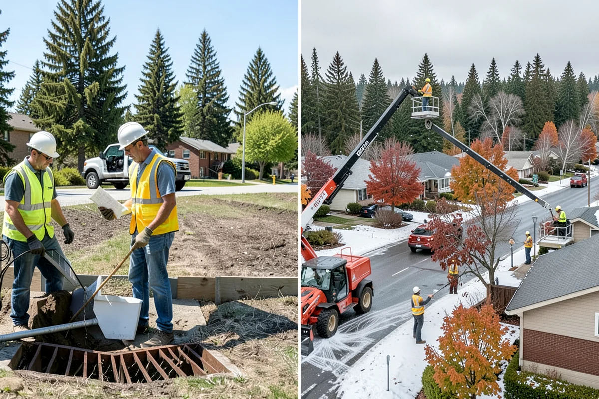 Curb Painting in Snoqualmie, King County, WA - Identify curb segments and required colors