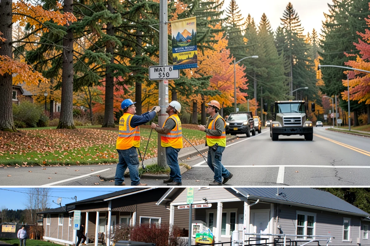 Curb Painting in South Prairie, Pierce County, WA - Dry-weather months yield the cleanest adhesion, making late spring through early fall the preferred window.
