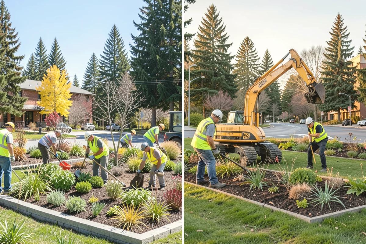 Curb Painting in Steilacoom, Pierce County, WA - Identify curb segments and required colors