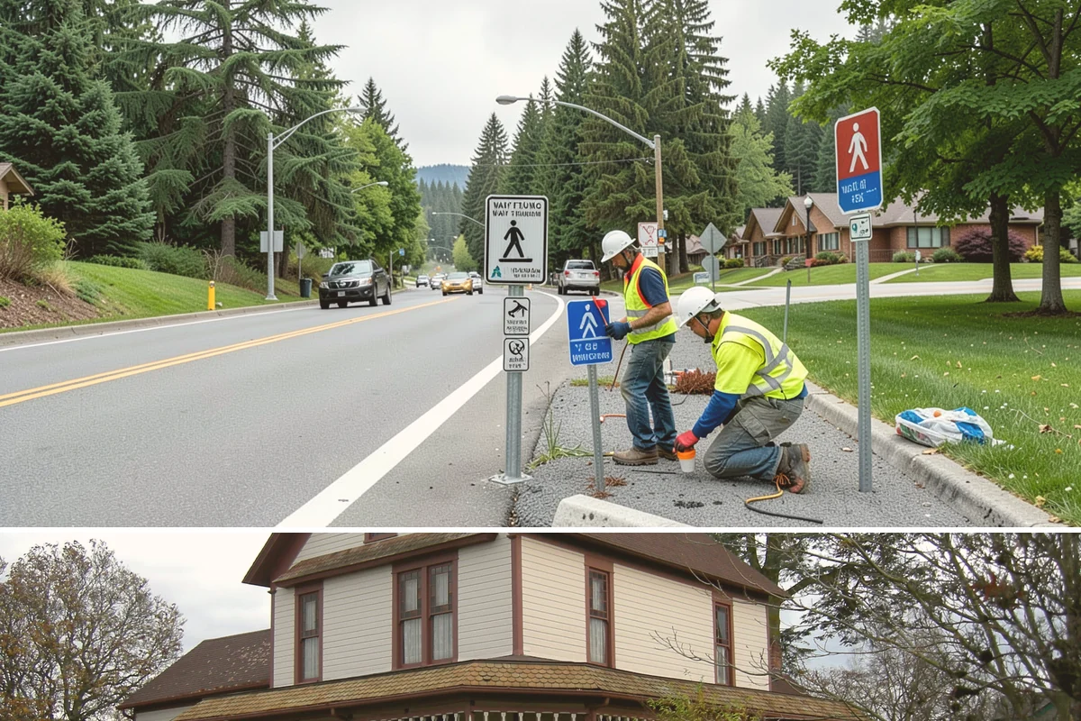 Curb Painting in Sumner, Pierce County, WA - Dry-weather months yield the cleanest adhesion, making late spring through early fall the preferred window.