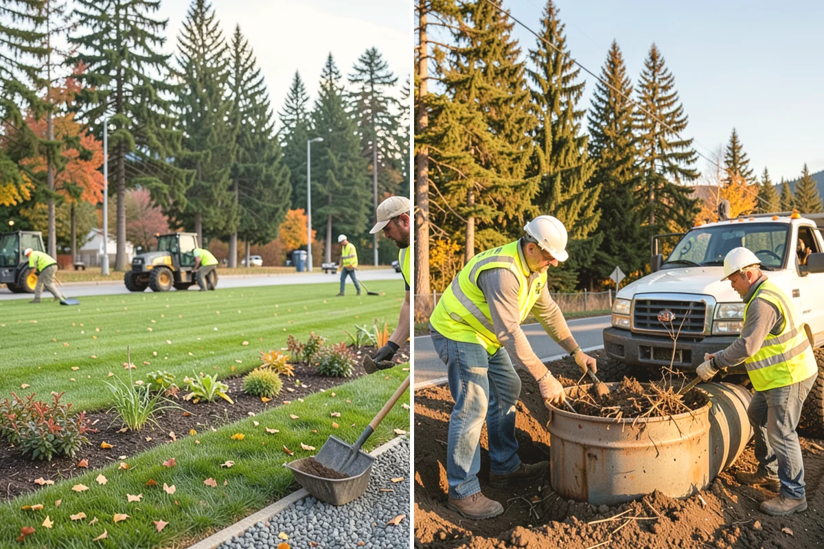 Curb Painting in Tacoma, Pierce County, WA - Identify curb segments and required colors