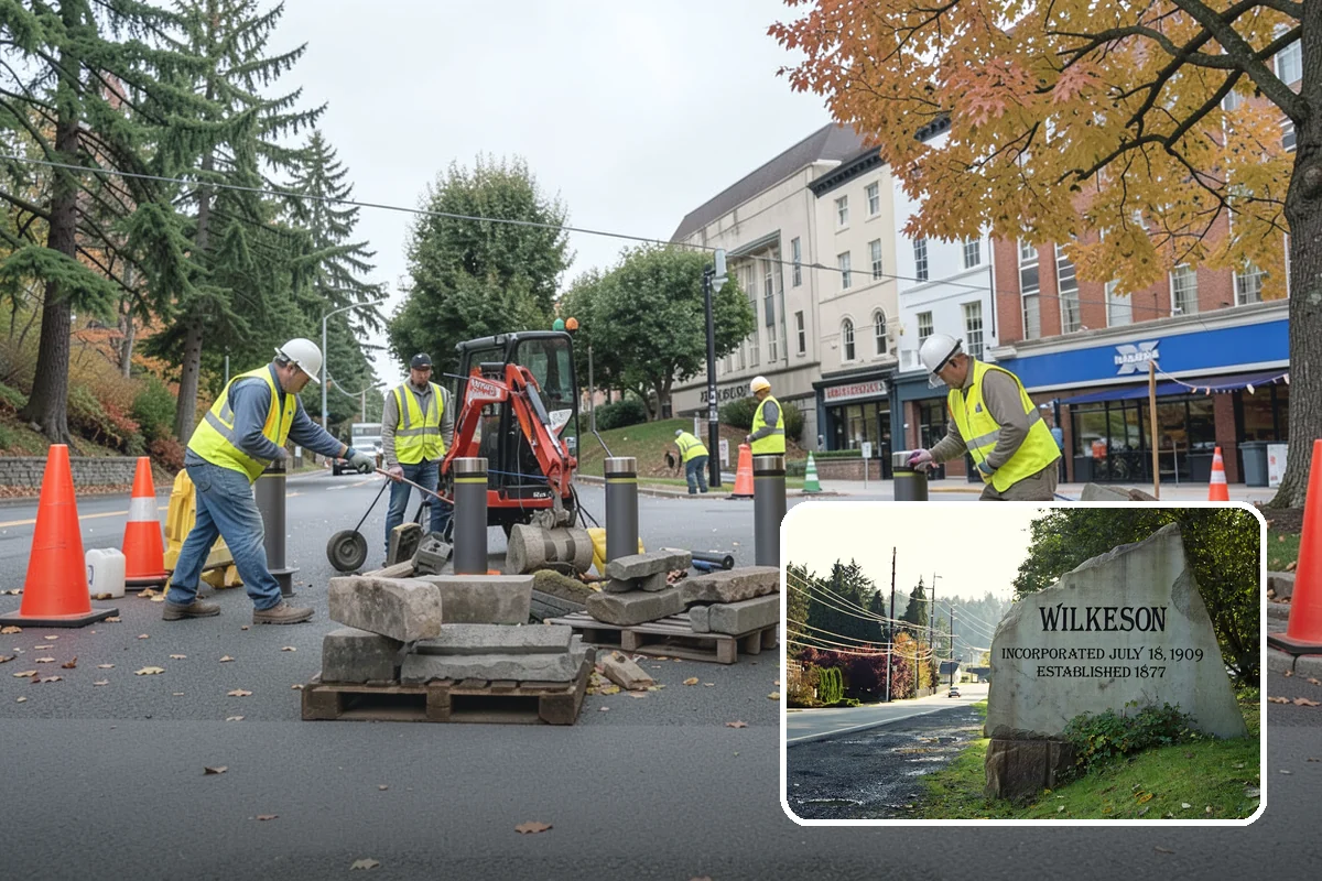 Curb Painting in Wilkeson, Pierce County, WA - Clear communication of parking restrictions
