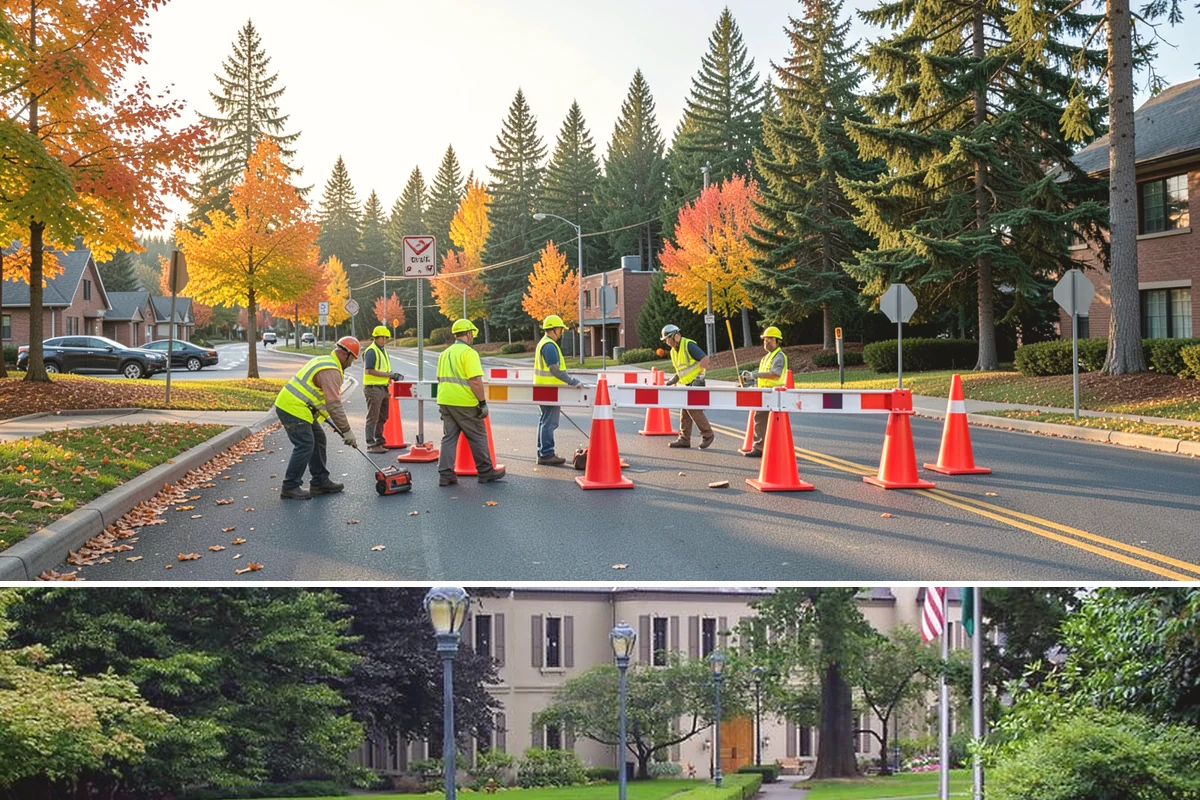 Curb Painting in Woodinville, King County, WA - Dry-weather months yield the cleanest adhesion, making late spring through early fall the preferred window.