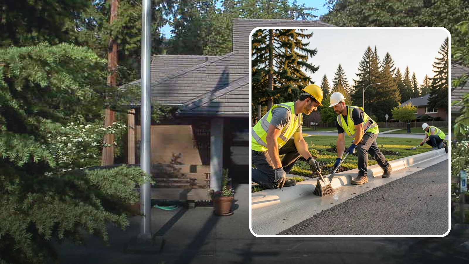 Curb Painting in Yarrow Point, King County, WA - Fresh curb painting communicates parking and fire-lane restrictions clearly to the public.