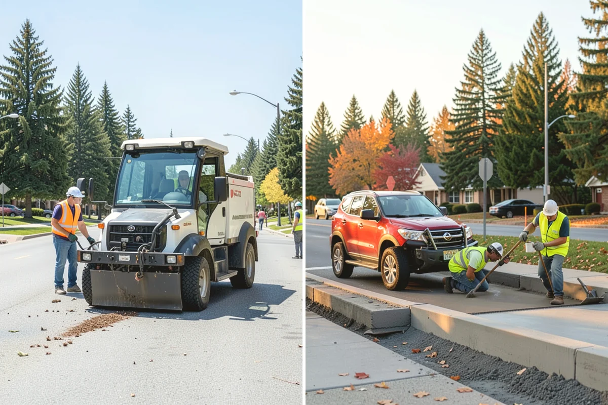 Curb Painting in Yarrow Point, King County, WA - Identify curb segments and required colors