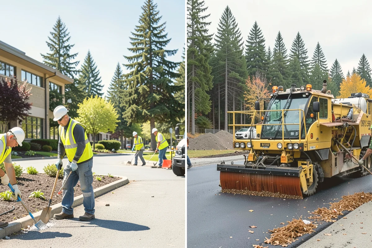 Curb Ramp Construction in Algona, King County, WA - Survey existing grades and confirm ramp type against the standard plan