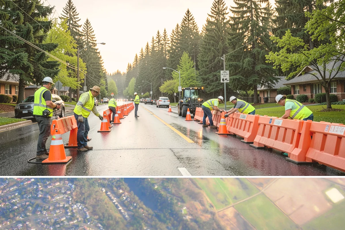 Curb Ramp Construction in Algona, King County, WA - Ramp reconstruction pairs well with the summer paving season so corners and overlays are completed in a single mobilization.