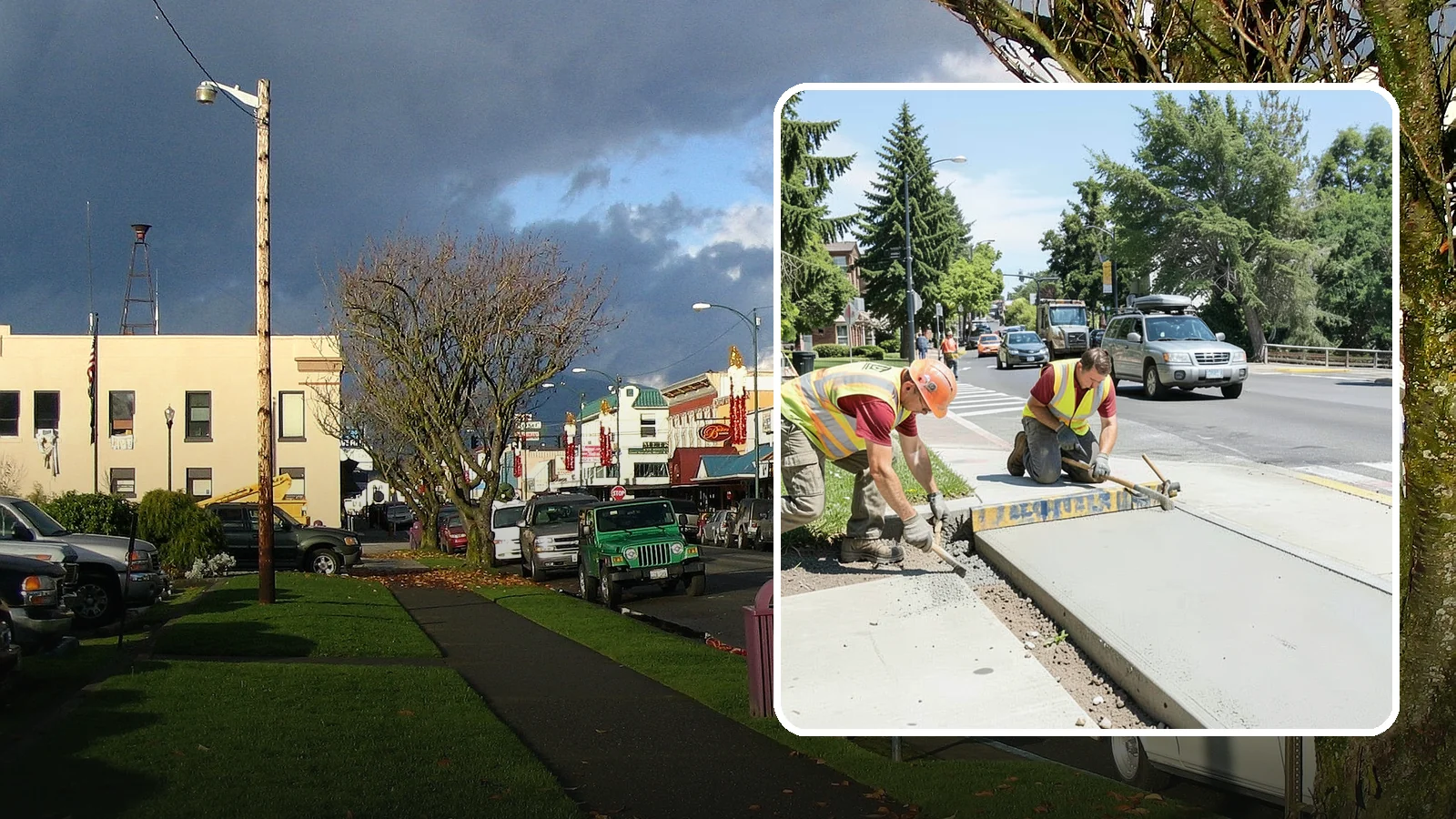 Curb Ramp Construction in Arlington, Snohomish County, WA - ADA-compliant curb ramp construction that brings pedestrian crossings into current PROWAG and city standard conformance.