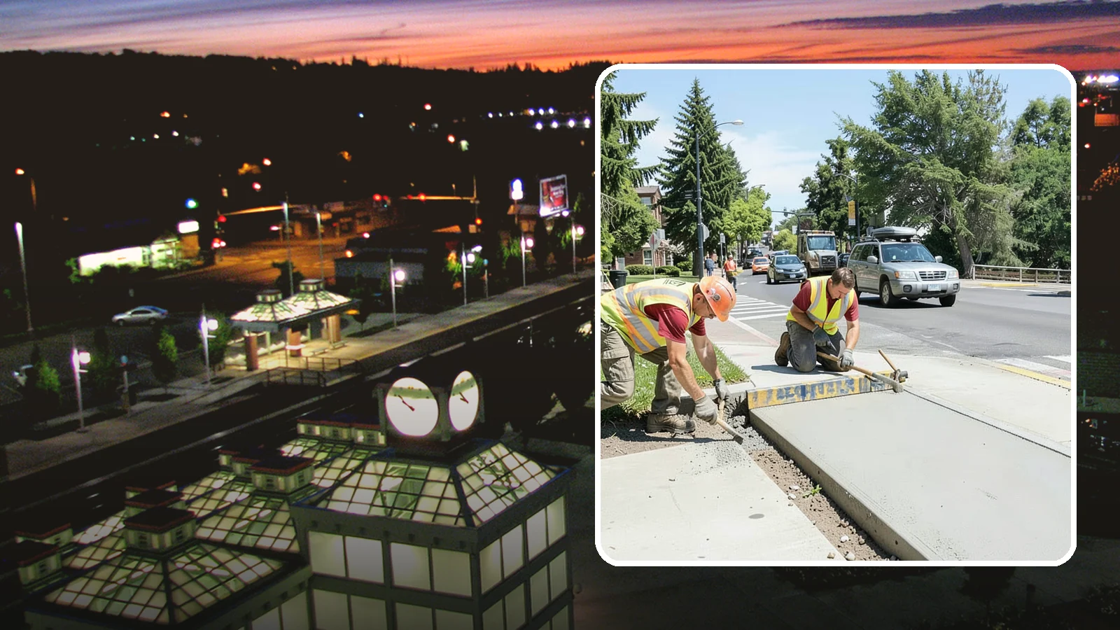 Curb Ramp Construction in Auburn, King County, WA - ADA-compliant curb ramp construction that brings pedestrian crossings into current PROWAG and city standard conformance.