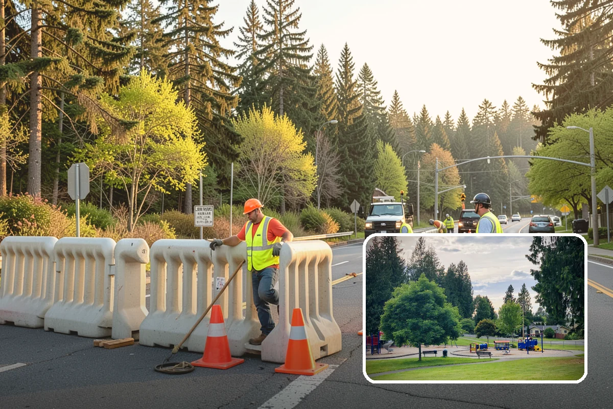 Curb Ramp Construction in Bonney Lake, Pierce County, WA - Meets PROWAG and local ADA transition-plan obligations