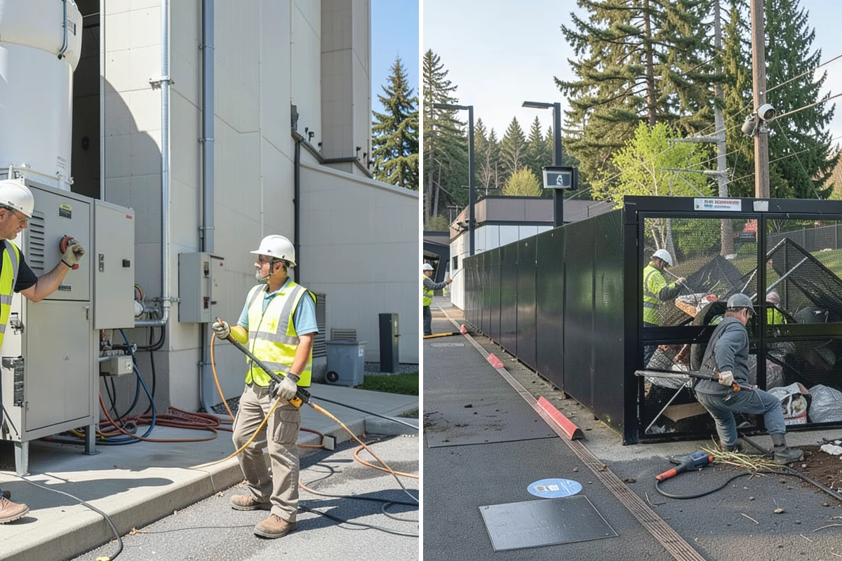 Curb Ramp Construction in Bonney Lake, Pierce County, WA - Survey existing grades and confirm ramp type against the standard plan