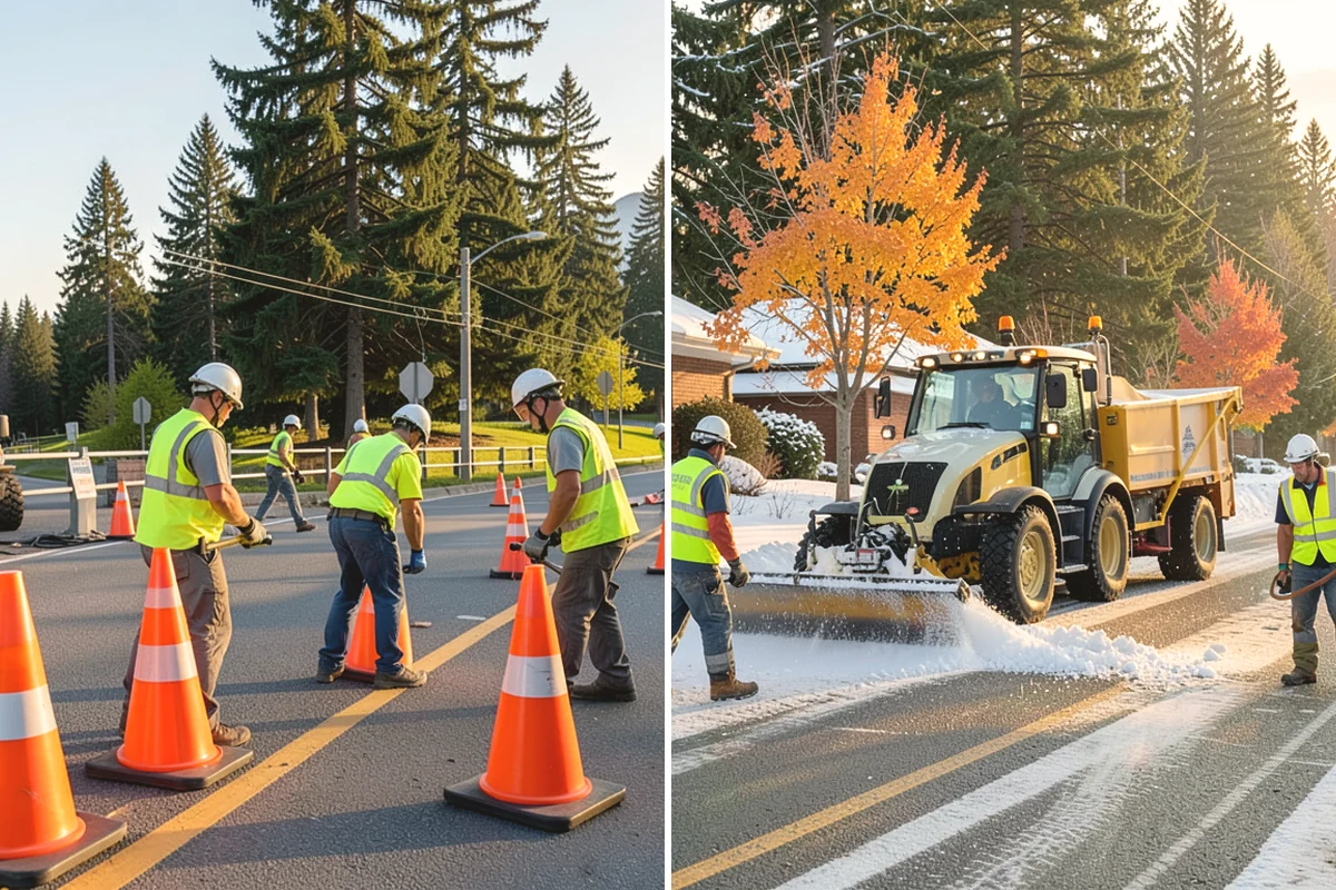 Curb Ramp Construction in Burlington, Skagit County, WA - Survey existing grades and confirm ramp type against the standard plan