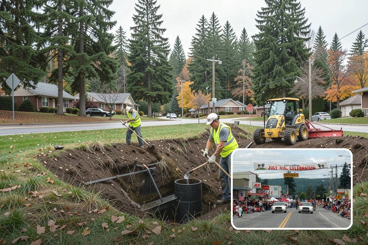 Curb Ramp Construction in Carnation, King County, WA - Meets PROWAG and local ADA transition-plan obligations