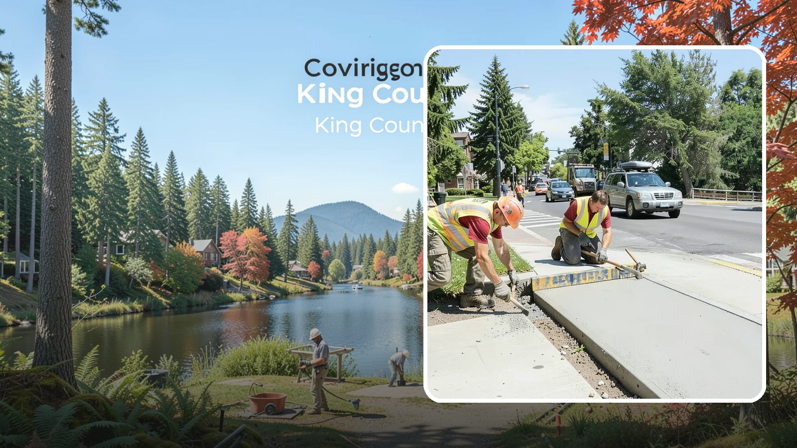 Curb Ramp Construction in Covington, King County, WA - ADA-compliant curb ramp construction that brings pedestrian crossings into current PROWAG and city standard conformance.