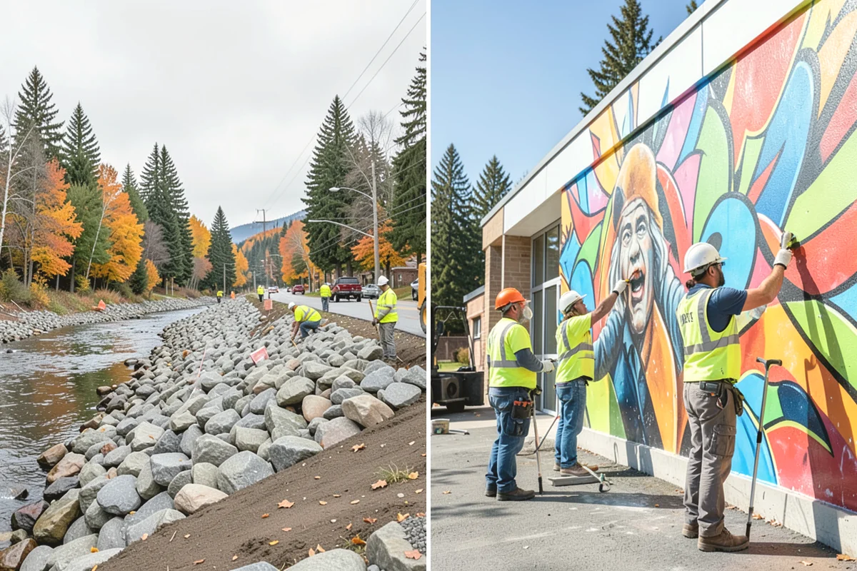 Curb Ramp Construction in Covington, King County, WA - Survey existing grades and confirm ramp type against the standard plan