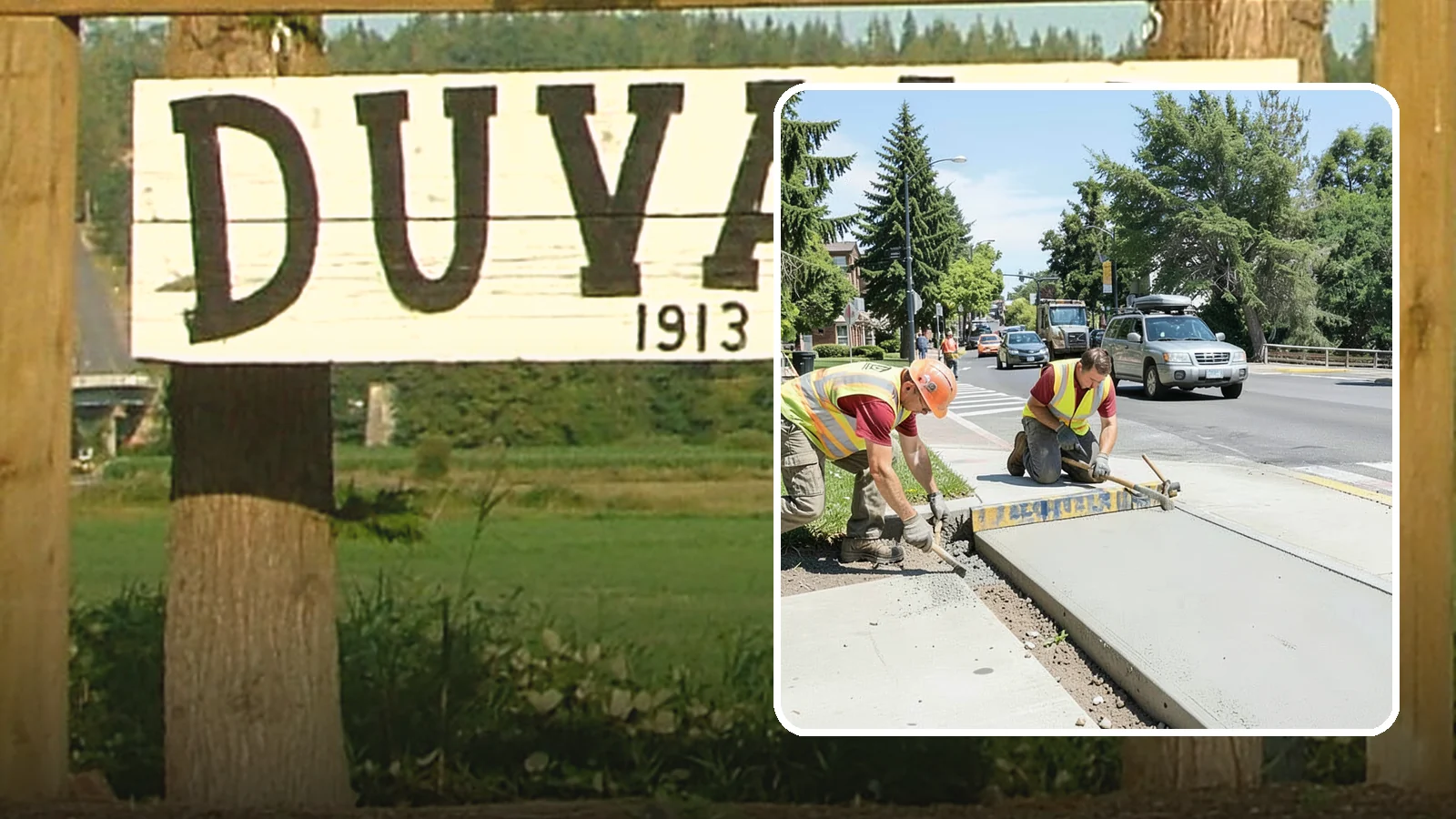 Curb Ramp Construction in Duvall, King County, WA - ADA-compliant curb ramp construction that brings pedestrian crossings into current PROWAG and city standard conformance.