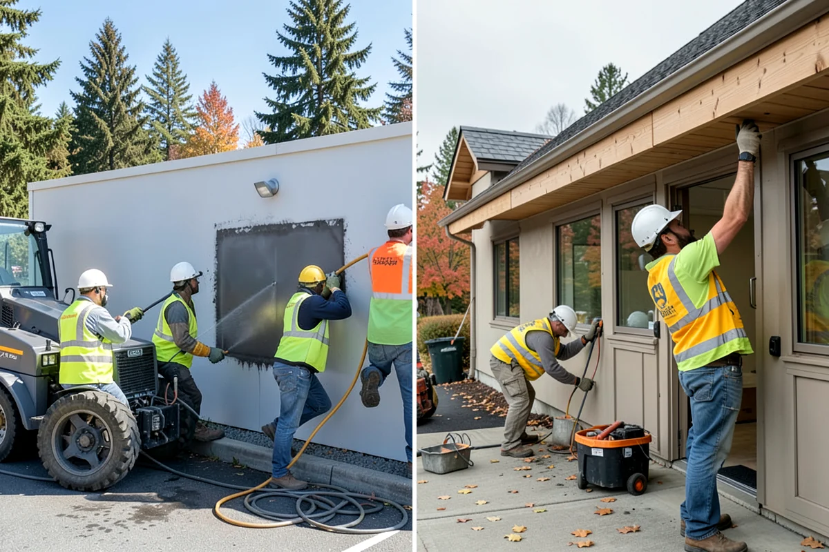 Curb Ramp Construction in Enumclaw, King County, WA - Survey existing grades and confirm ramp type against the standard plan