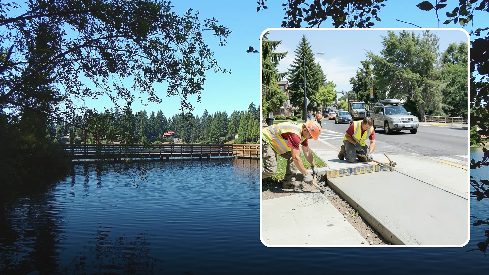 Curb Ramp Construction in Federal Way, King County, WA - ADA-compliant curb ramp construction that brings pedestrian crossings into current PROWAG and city standard conformance.