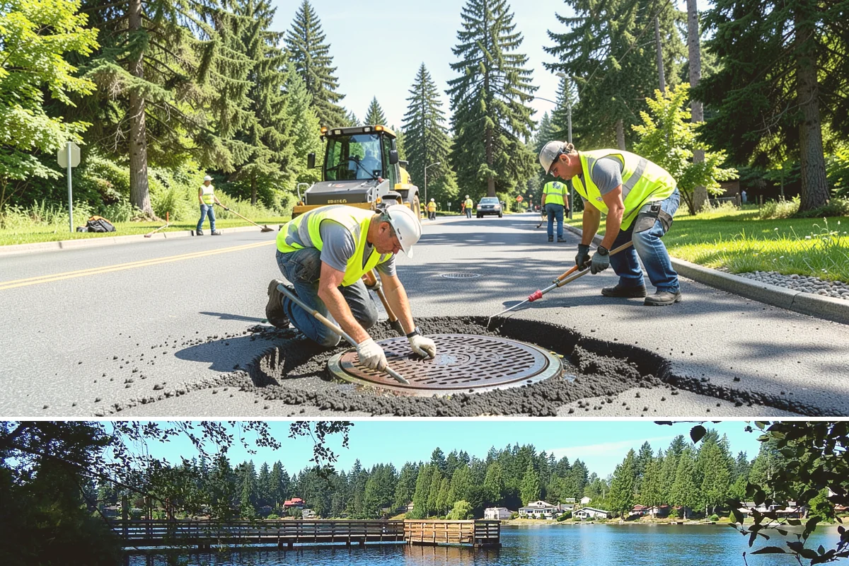 Curb Ramp Construction in Federal Way, King County, WA - Ramp reconstruction pairs well with the summer paving season so corners and overlays are completed in a single mobilization.