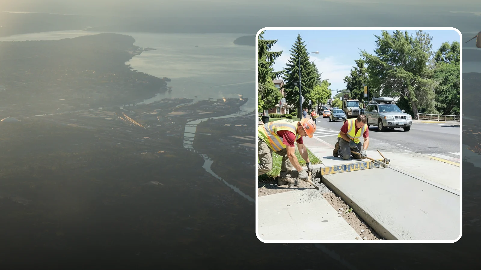Curb Ramp Construction in Fife, Pierce County, WA - ADA-compliant curb ramp construction that brings pedestrian crossings into current PROWAG and city standard conformance.