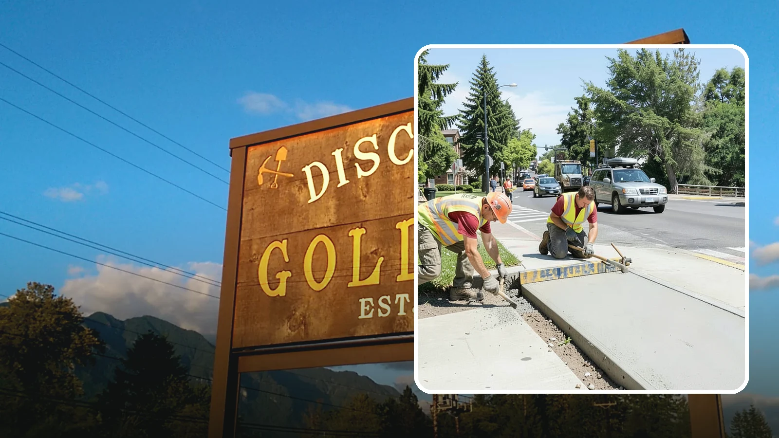 Curb Ramp Construction in Gold Bar, Snohomish County, WA - ADA-compliant curb ramp construction that brings pedestrian crossings into current PROWAG and city standard conformance.