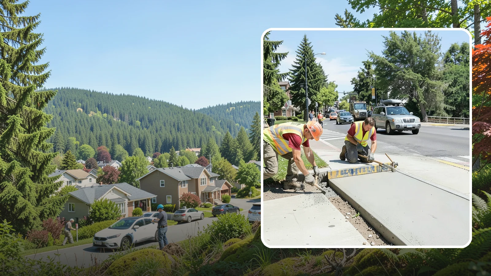 Curb Ramp Construction in Index, Snohomish County, WA - ADA-compliant curb ramp construction that brings pedestrian crossings into current PROWAG and city standard conformance.