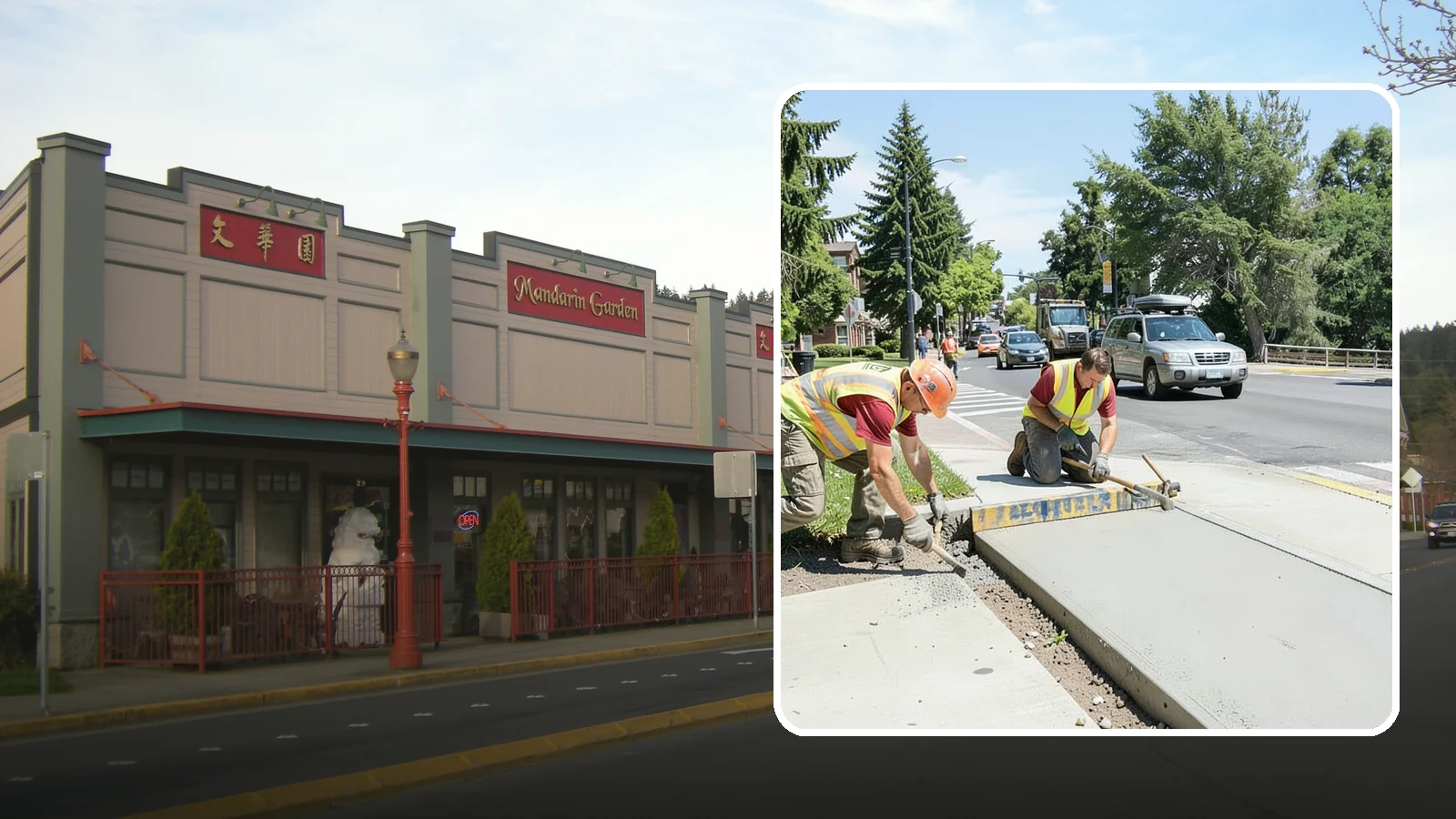 Curb Ramp Construction in Issaquah, King County, WA - ADA-compliant curb ramp construction that brings pedestrian crossings into current PROWAG and city standard conformance.