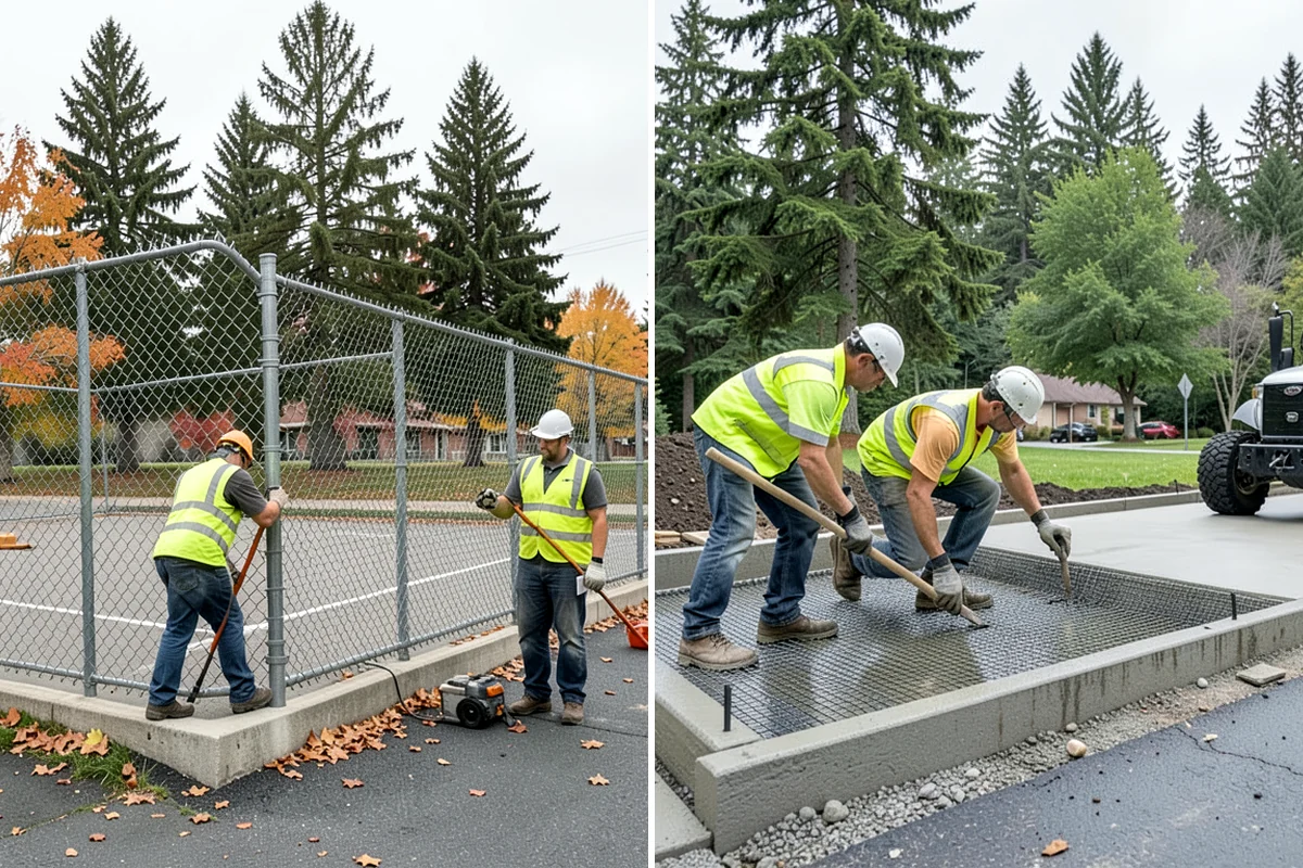 Curb Ramp Construction in Lake Forest Park, King County, WA - Survey existing grades and confirm ramp type against the standard plan