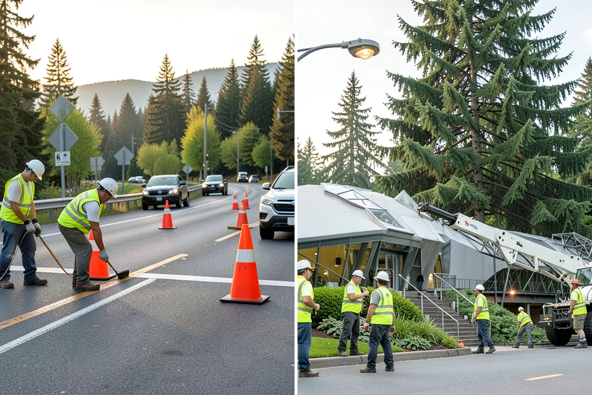 Curb Ramp Construction in Lakewood, Pierce County, WA - Survey existing grades and confirm ramp type against the standard plan